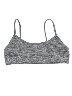 MAIDENFORM Girl's Grey Sports Bra Adjustable Straps Size Medium 32A